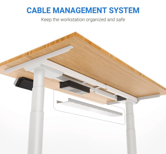 PRO V STANDING DESK-Oak_White (E7-01W)