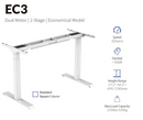 V Standing Desk - White_Black (EC3-02B)-5