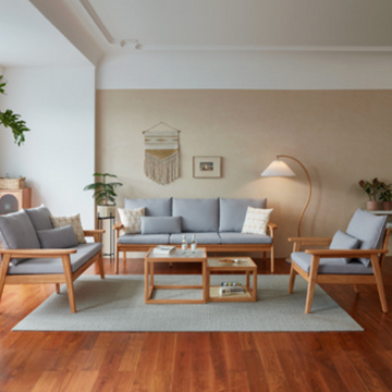 Sakura 日式實木沙發小戶型