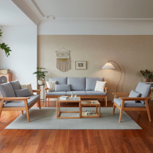 Sakura 日式實木沙發小戶型