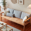 Sakura 日式實木沙發小戶型-3