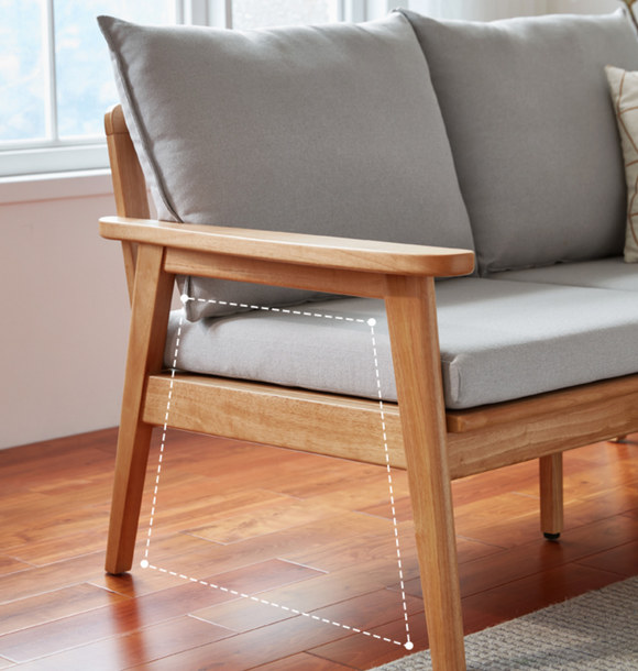 Sakura 日式實木沙發小戶型