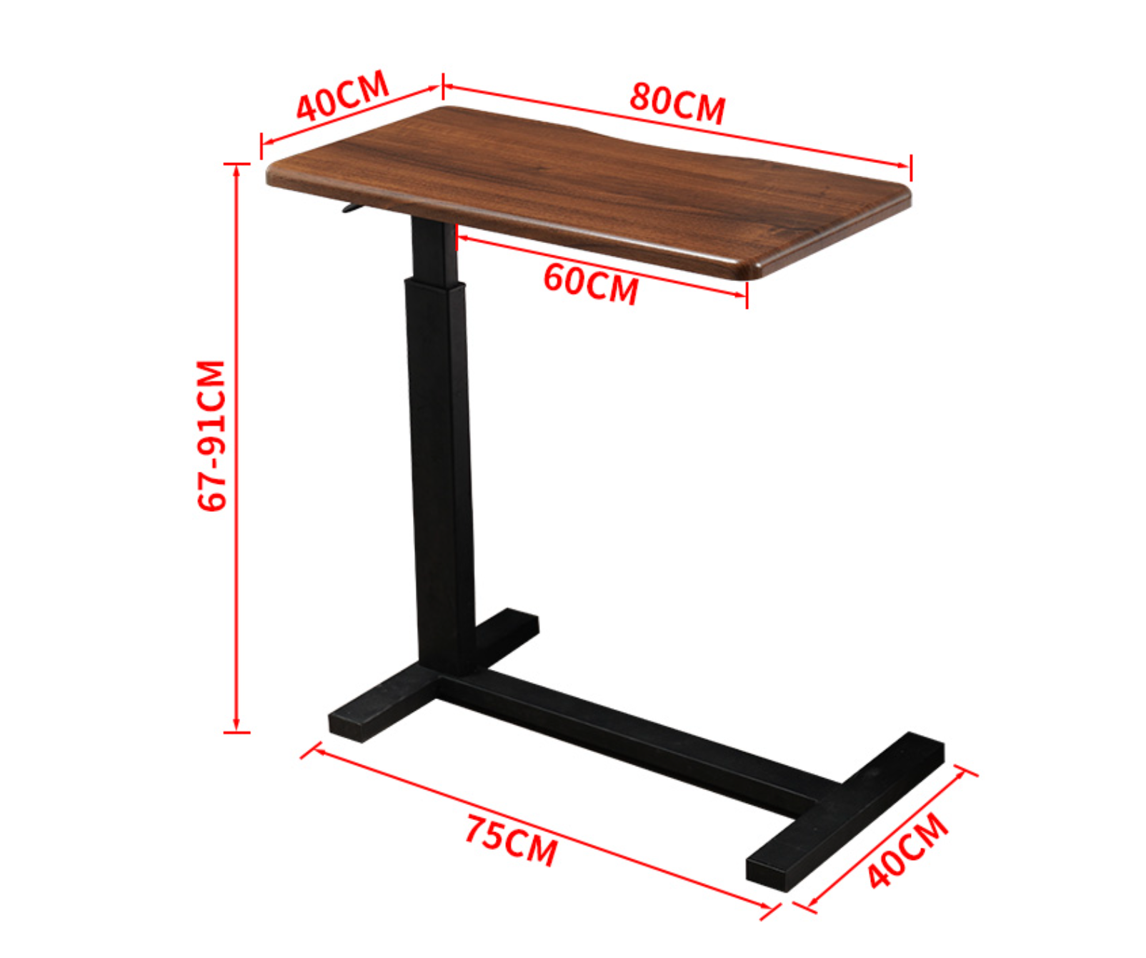 Manual C-Table 氣壓床邊可移動懶人辦公書桌