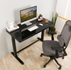 UP-IN-ONE STANDING DESK WITH DRAWER (WOODEN) - Black (EW8-02B)