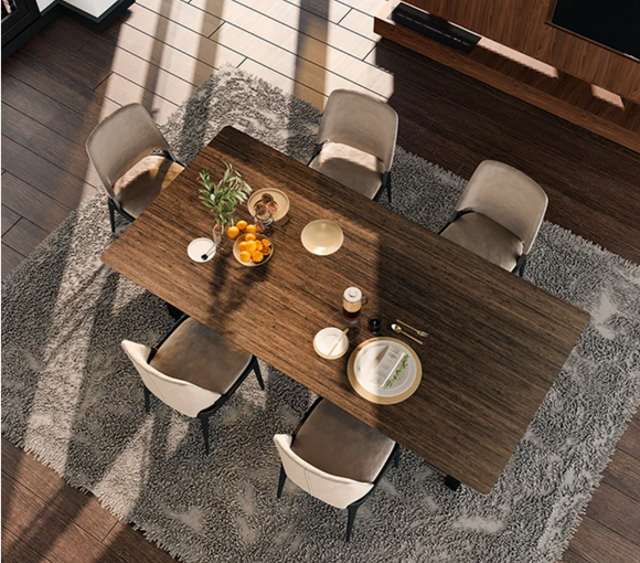 UP CONFERENCE STANDING DESK - Dark Bamboo_Black (E7Q)