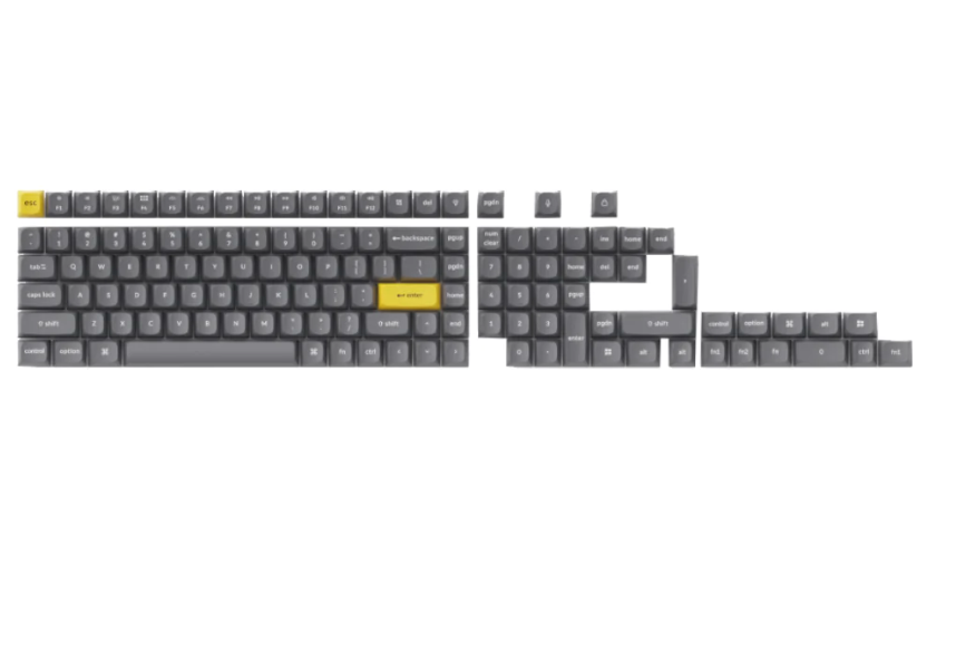 Keychron Double Shot OSA PBT Keycap Full Keycap Set - Dark Grey ｜ Keychron Double Shot OSA PBT全鍵帽套裝 - 深灰色