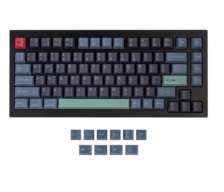 Keychron OEM Dye-Sub PBT Keycap Set - Hacker (Q1/Q2/K2) ｜ Keychron OEM Dye-Sub PBT 鍵帽套裝 - Hacker (Q1/Q2/K2)