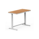 UP-IN-ONE STANDING DESK WITH DRAWER (WOODEN) - Oak_White (EW8-01W)-1
