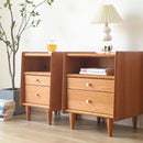 Kelo 櫻桃木實木床頭櫃-3