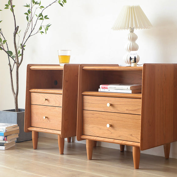 Kelo 櫻桃木實木床頭櫃