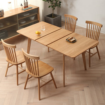 Virtaa 原木色橡木折疊餐桌